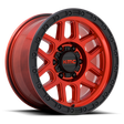 KMC Mesa Candy Red w/ Black Lip Wheel (KM544) | Dirty Garage