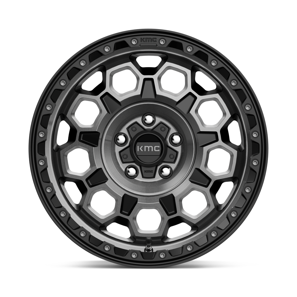 KMC Trek Satin Black w/ Gray Tint Wheel (KM545) | Dirty Garage