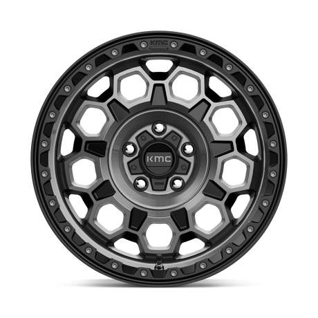 KMC Trek Satin Black w/ Gray Tint Wheel (KM545) | Dirty Garage
