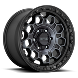 KMC Trek Satin Black w/ Gray Tint Wheel (KM545) | Dirty Garage