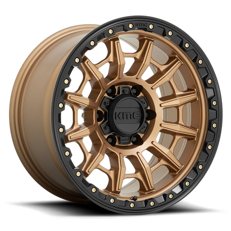 KMC Carnage Matte Bronze w/ Black Lip Wheel (KM547) | Dirty Garage
