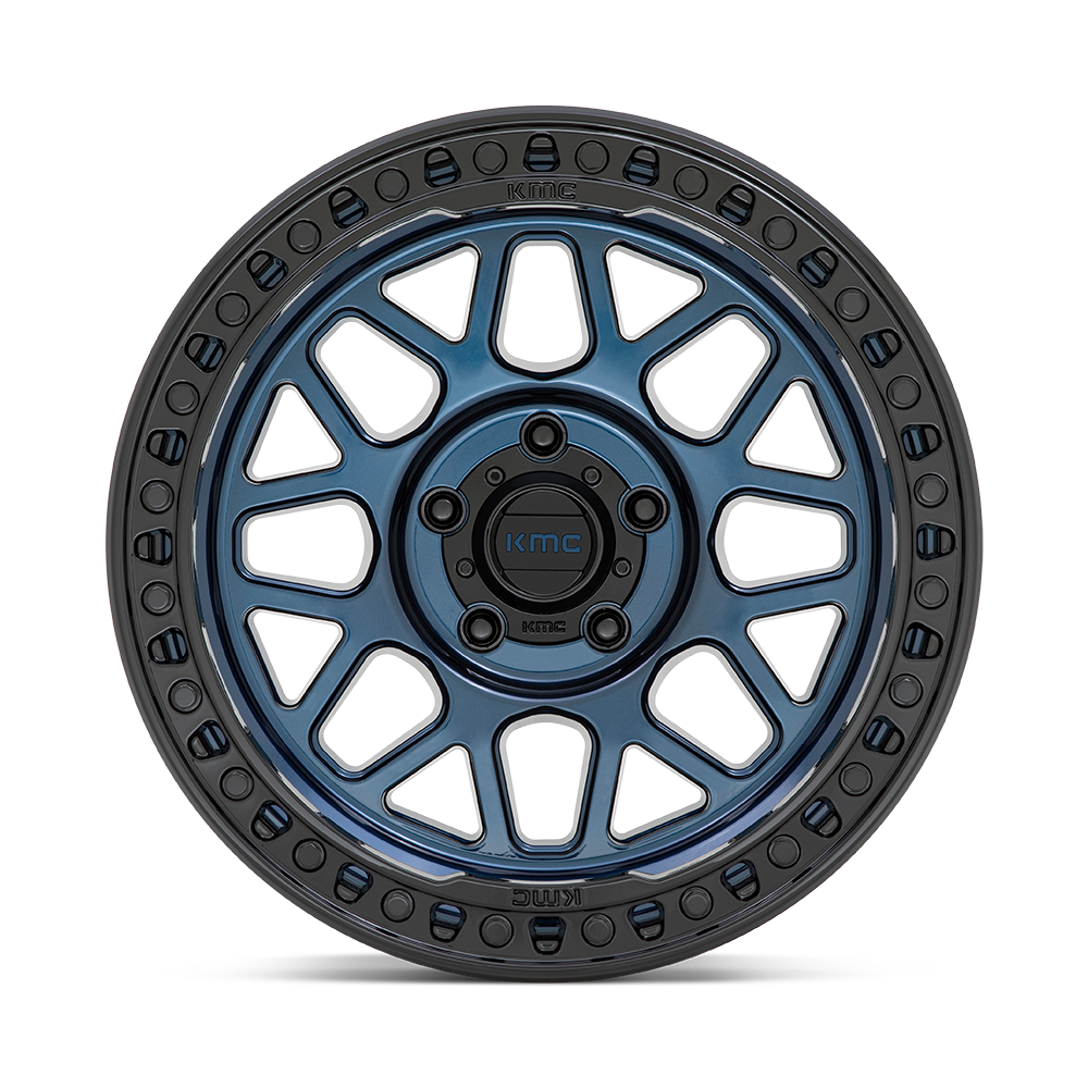 KMC GRS Midnight Blue w/ Gloss Black Lip Wheel (KM549) | Dirty Garage