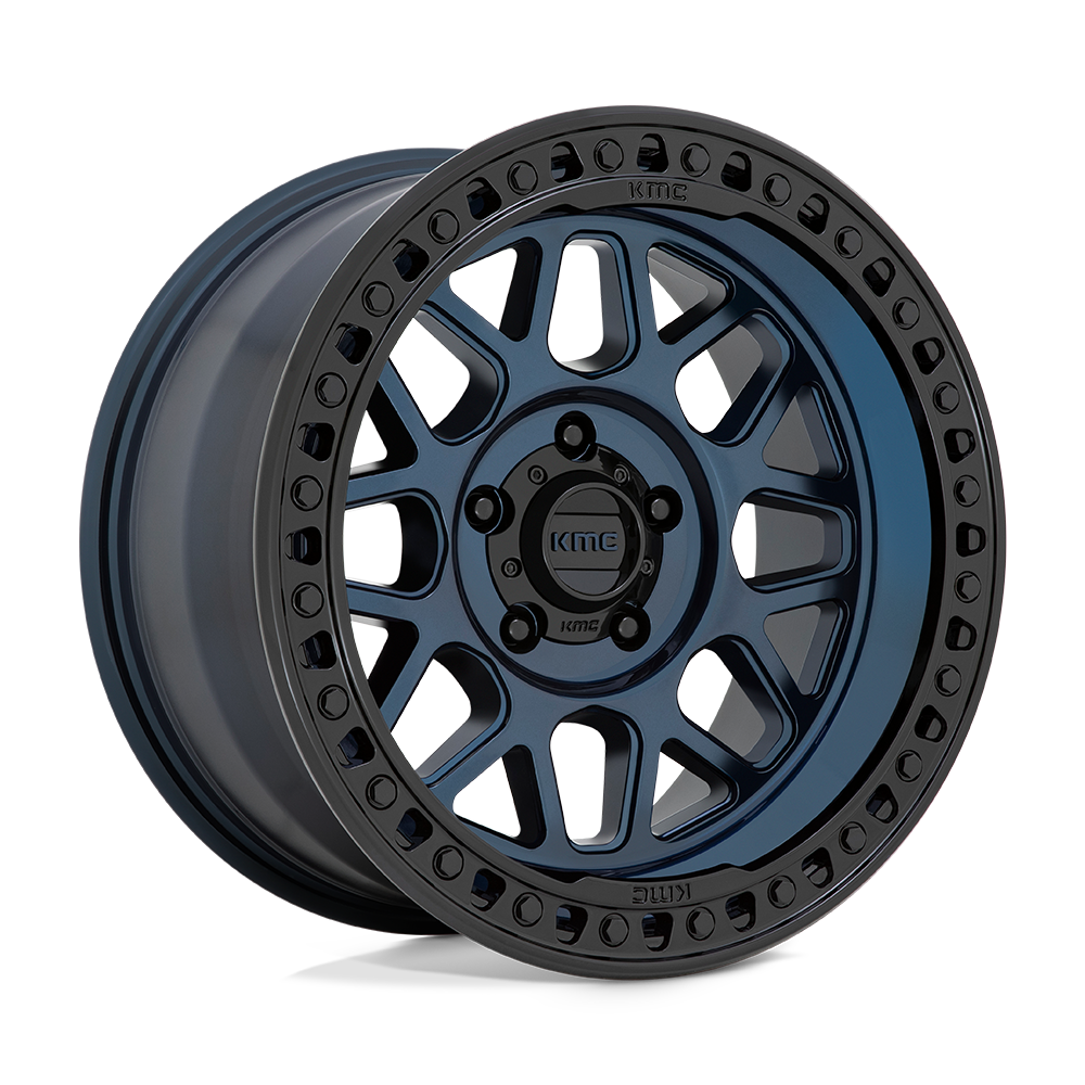 KMC GRS Midnight Blue w/ Gloss Black Lip Wheel (KM549) | Dirty Garage
