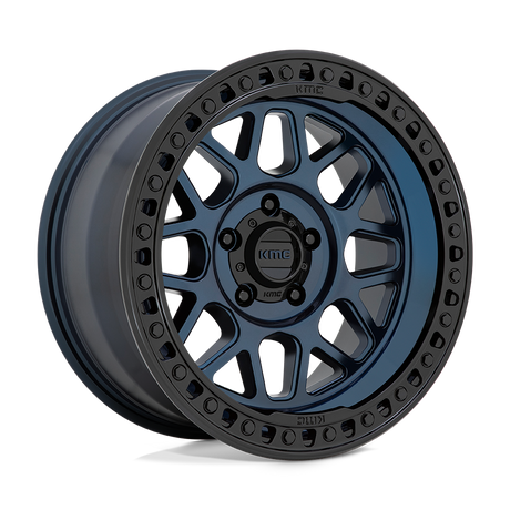 KMC GRS Midnight Blue w/ Gloss Black Lip Wheel (KM549) | Dirty Garage