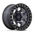 KMC Riot SBL Anthracite w/ Satin Black Lip Wheel (KM550) | Dirty Garage
