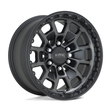 KMC Summit Satin Black w/ Gray Tint Wheel (KM718) | Dirty Garage