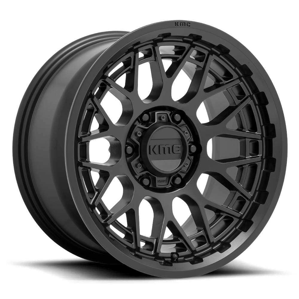 KMC Technic Satin Black Wheel (KM722) | Dirty Garage