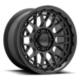 KMC Technic Satin Black Wheel (KM722) | Dirty Garage