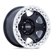 KMC Vi Beadlock Satin Black w/ Machined Ring Wheel (KM238) | Dirty Garage