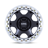 KMC Vi Beadlock Satin Black w/ Machined Ring Wheel (KM238) | Dirty Garage