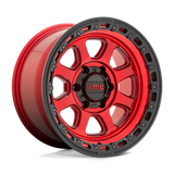 KMC Chase Candy Red w/ Black Lip Wheel (KM548) | Dirty Garage
