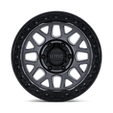 KMC GRS Gloss Gunmetal w/ Gloss Black Lip Wheel (KM549) | Dirty Garage