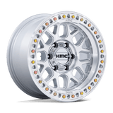 KMC GRS Gloss Silver w/ Machined Face Wheel (KM549) | Dirty Garage