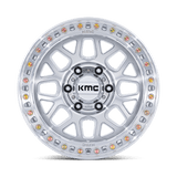 KMC GRS Gloss Silver w/ Machined Face Wheel (KM549) | Dirty Garage