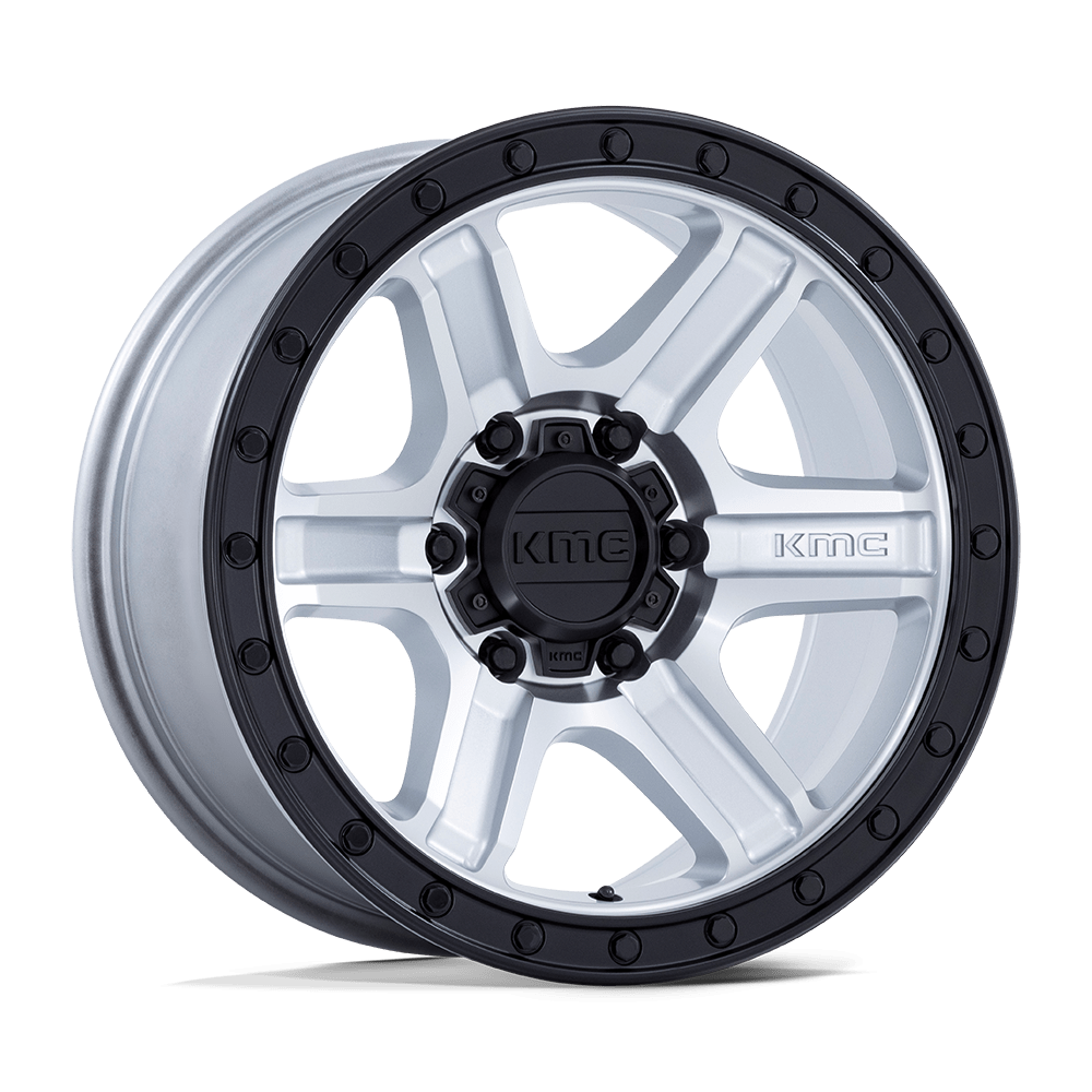 KMC Outrun Machined w/ Gloss Black Lip Wheel (KM551) | Dirty Garage