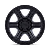 KMC Outrun Matte Black w/ Gloss Black Lip Wheel (KM551) | Dirty Garage