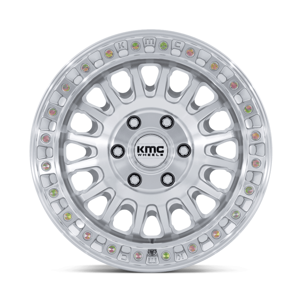 KMC IMS Gloss Silver w/ Machined Face Wheel (KM552) | Dirty Garage