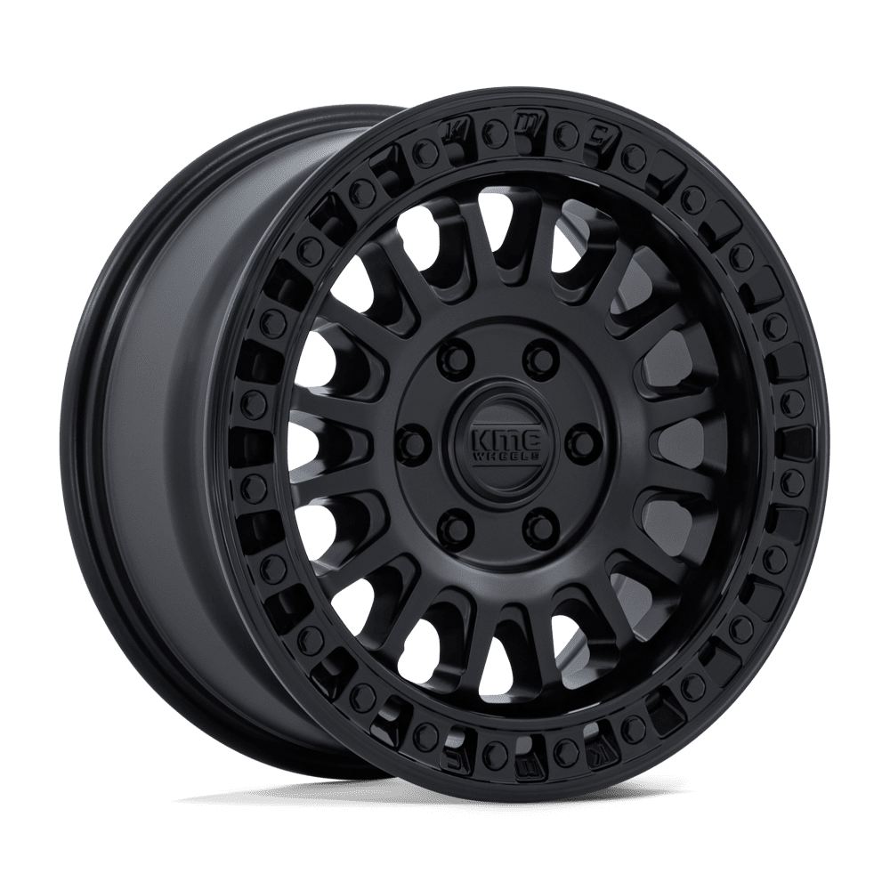 KMC IMS Matte Black w/ Gloss Black Lip Wheel (KM552) | Dirty Garage