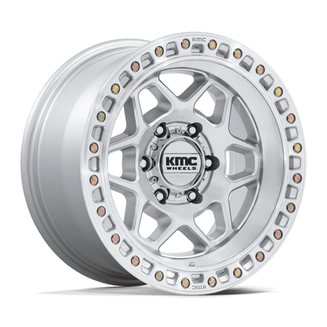 KMC Torx Gloss Silver w/ Machined Face Wheel (KM553) | Dirty Garage