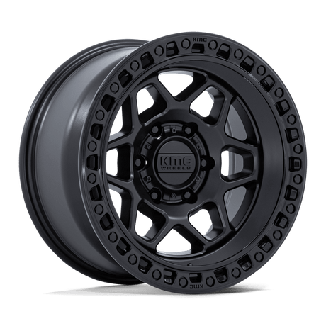 KMC Torx Matte Black w/ Gloss Black Lip Wheel (KM553) | Dirty Garage