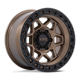 KMC Torx Matte Bronze w/ Gloss Black Lip Wheel (KM553) | Dirty Garage