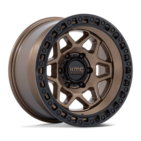 KMC Torx Matte Bronze w/ Gloss Black Lip Wheel (KM553) | Dirty Garage