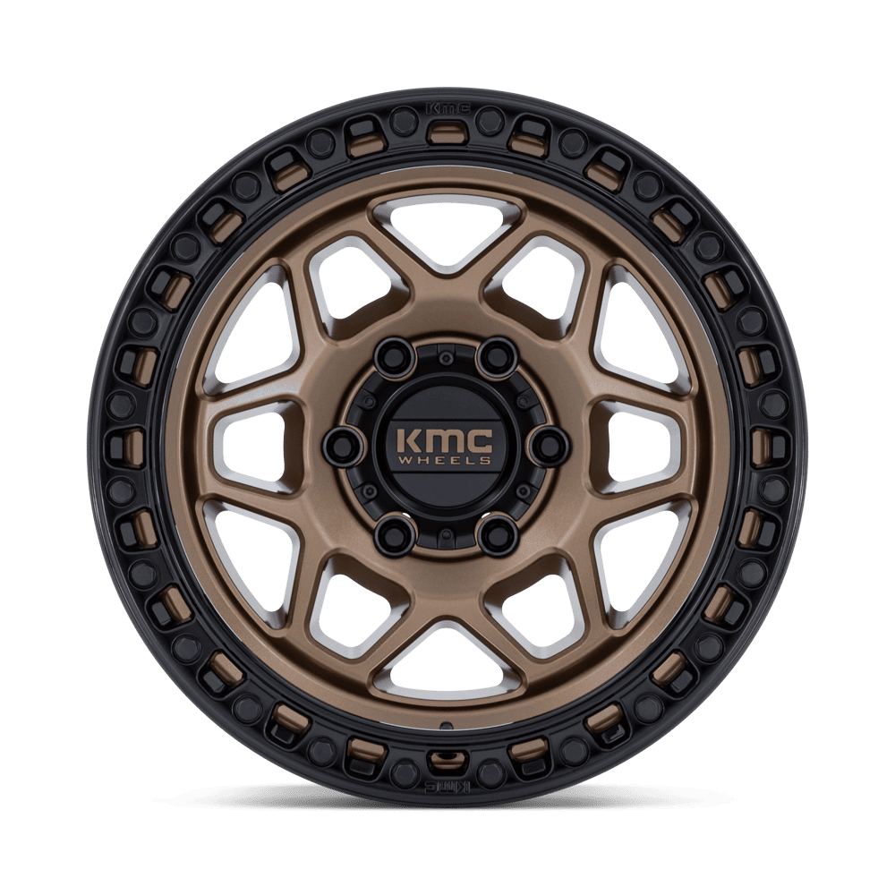 KMC Torx Matte Bronze w/ Gloss Black Lip Wheel (KM553) | Dirty Garage