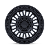 KMC Aztec Matte Black w/ Gloss Black Lip Wheel (KM554) | Dirty Garage