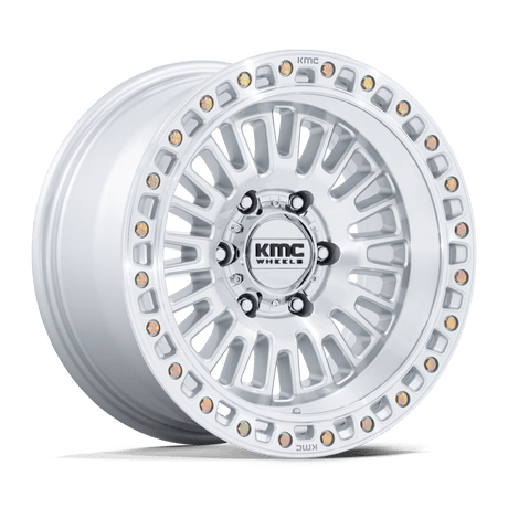 KMC Aztec Gloss Silver w/ Machined Face Wheel (KM554) | Dirty Garage