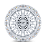 KMC Aztec Gloss Silver w/ Machined Face Wheel (KM554) | Dirty Garage