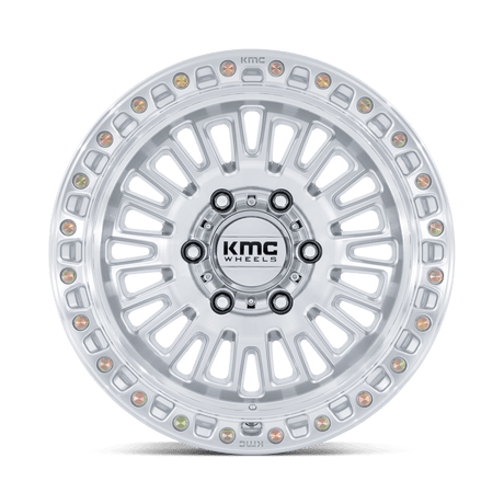 KMC Aztec Gloss Silver w/ Machined Face Wheel (KM554) | Dirty Garage