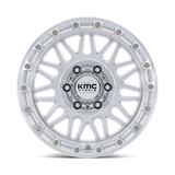 KMC Attack Gloss Silver w/ Machined Face Wheel (KM555) | Dirty Garage