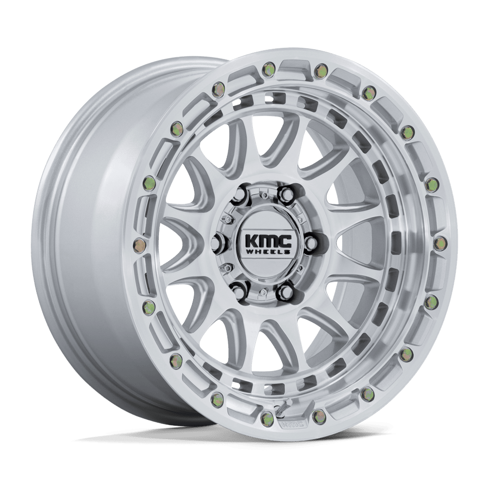 KMC Crux Gloss Silver w/ Machined Face Wheel (KM556) | Dirty Garage
