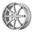 KMC Reverb Brushed Silver w/ Chrome Lip Wheel (KM715) | Dirty Garage