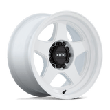 KMC Lobo Gloss White Wheel (KM728) | Dirty Garage