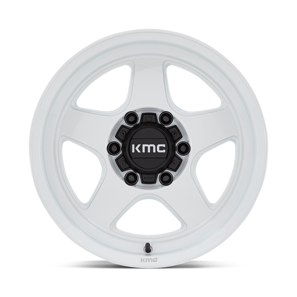 KMC Lobo Gloss White Wheel (KM728) | Dirty Garage