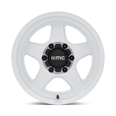 KMC Lobo Gloss White Wheel (KM728) | Dirty Garage