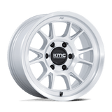 KMC Range Gloss Silver w/ Machined Face Wheel (KM729) | Dirty Garage