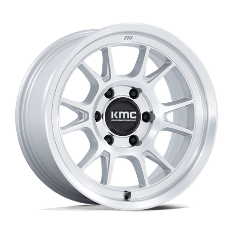 KMC Range Gloss Silver w/ Machined Face Wheel (KM729) | Dirty Garage