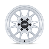 KMC Range Gloss Silver w/ Machined Face Wheel (KM729) | Dirty Garage