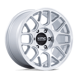 KMC Hatchet Gloss Silver w/ Machined Face Wheel (KM730) | Dirty Garage
