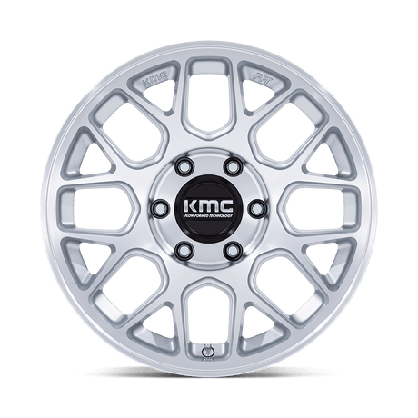 KMC Hatchet Gloss Silver w/ Machined Face Wheel (KM730) | Dirty Garage