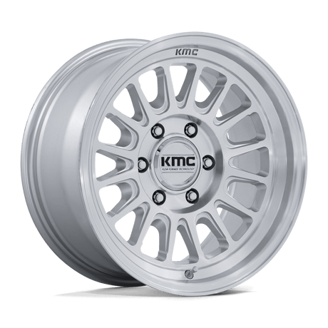 KMC Impact FFT Gloss Silver w/ Machined Face Wheel (KM733) | Dirty Garage