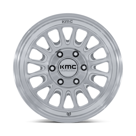 KMC Impact FFT Gloss Silver w/ Machined Face Wheel (KM733) | Dirty Garage