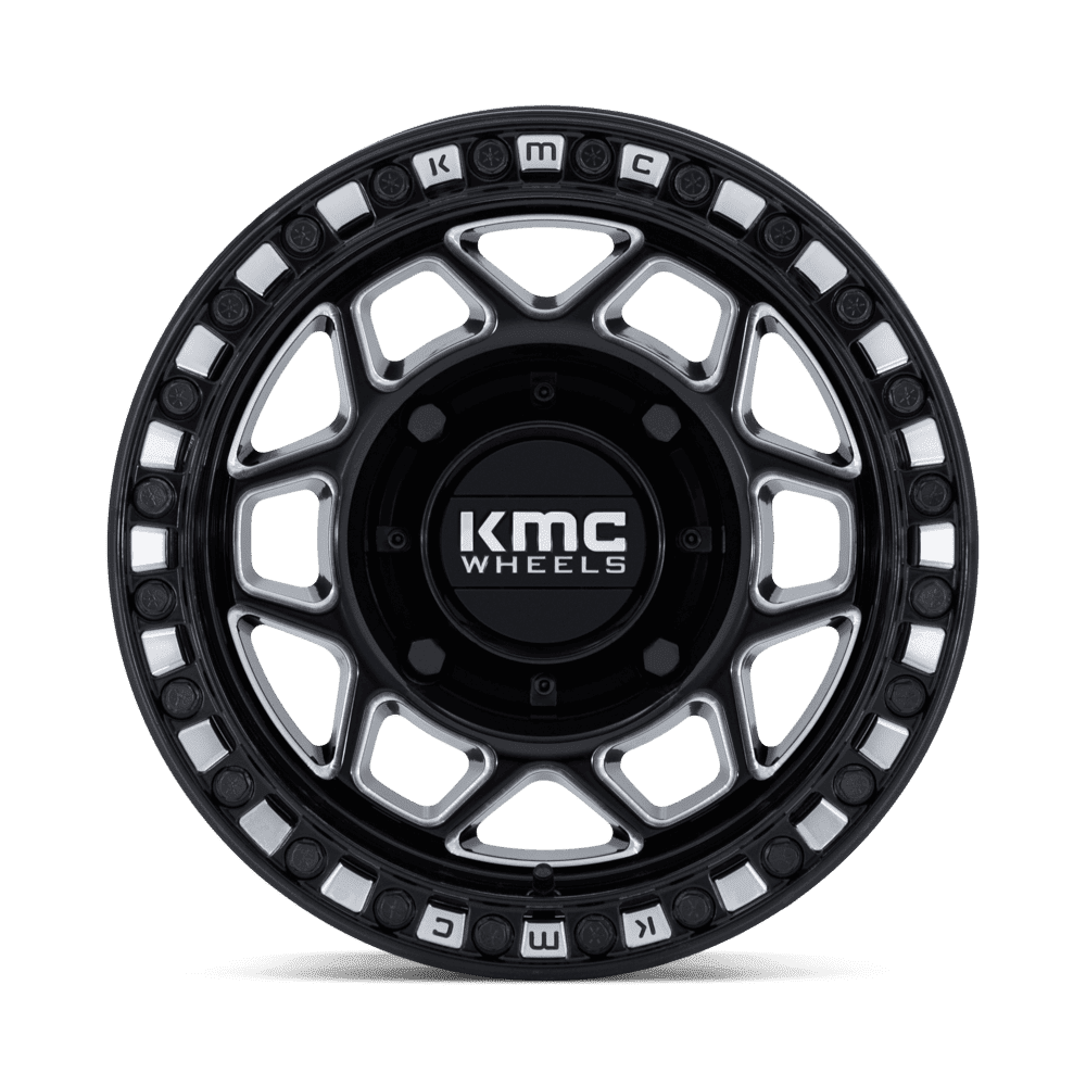 KMC Torx UTV Beadlock Gloss Black Milled Wheel (KS241) | Dirty Garage