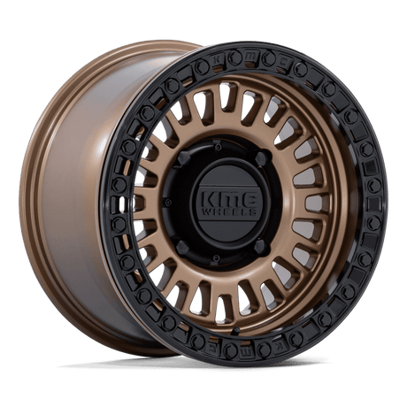 KMC Aztec UTV Beadlock Matte Bronze w/ Matte Black Ring Wheel (KS242) | Dirty Garage
