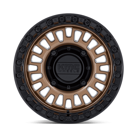 KMC Aztec UTV Beadlock Matte Bronze w/ Matte Black Ring Wheel (KS242) | Dirty Garage