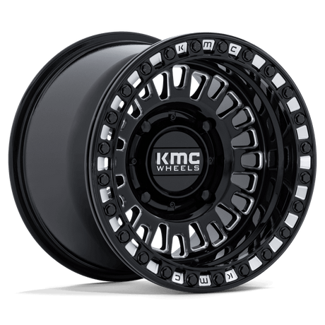 KMC Aztec UTV Beadlock Gloss Black Milled Wheel (KS242) | Dirty Garage
