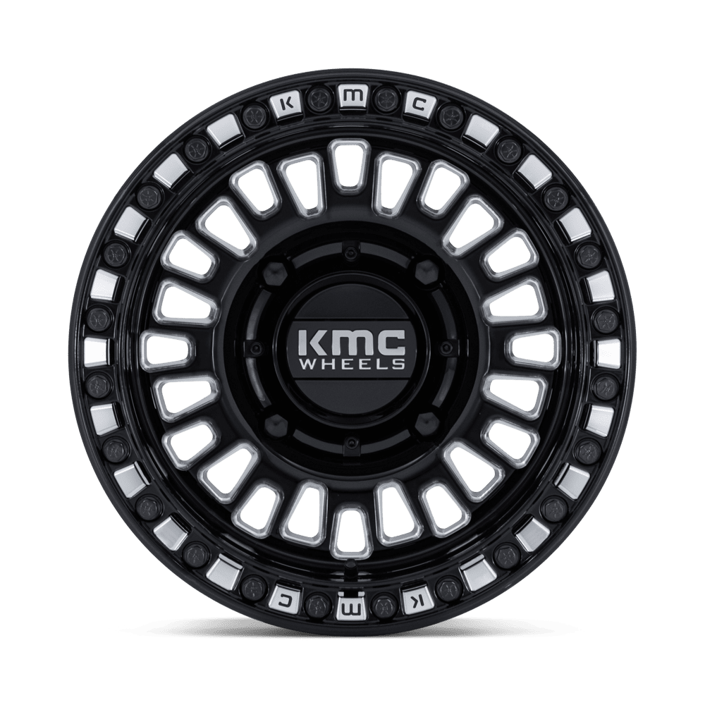 KMC Aztec UTV Beadlock Gloss Black Milled Wheel (KS242) | Dirty Garage