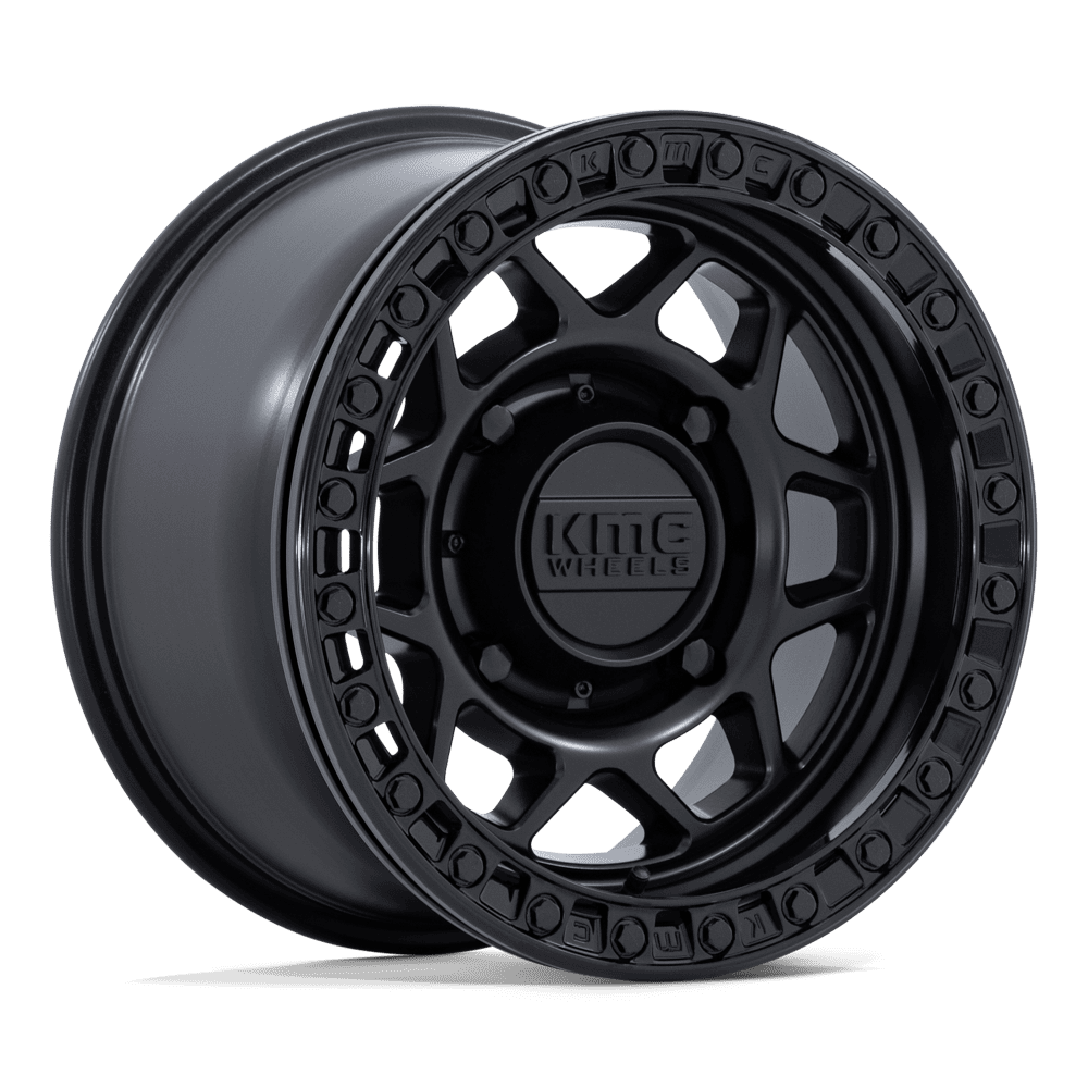 KMC Torx UTV Beadlock Matte Black w/ Gloss Black Ring Wheel (KS241) | Dirty Garage